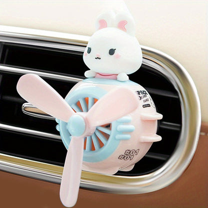 Cute Pink Bear Propeller Car Air Freshener - Dyno Pixels