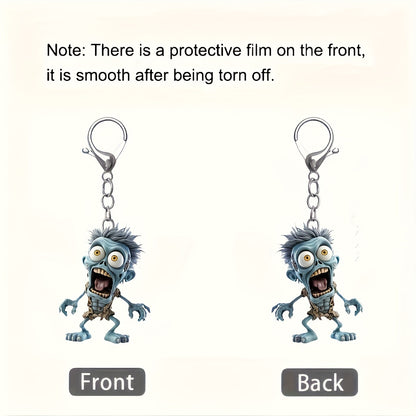 Zombie Acrylic Keychain