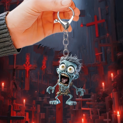 Zombie Acrylic Keychain