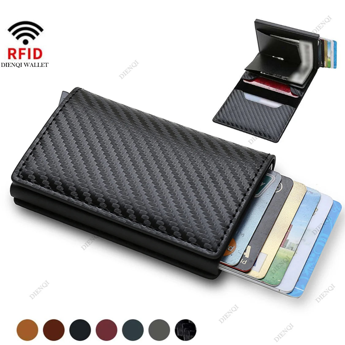 Sleek Anti-Theft RFID Metal Card Wallet - Dyno Pixels