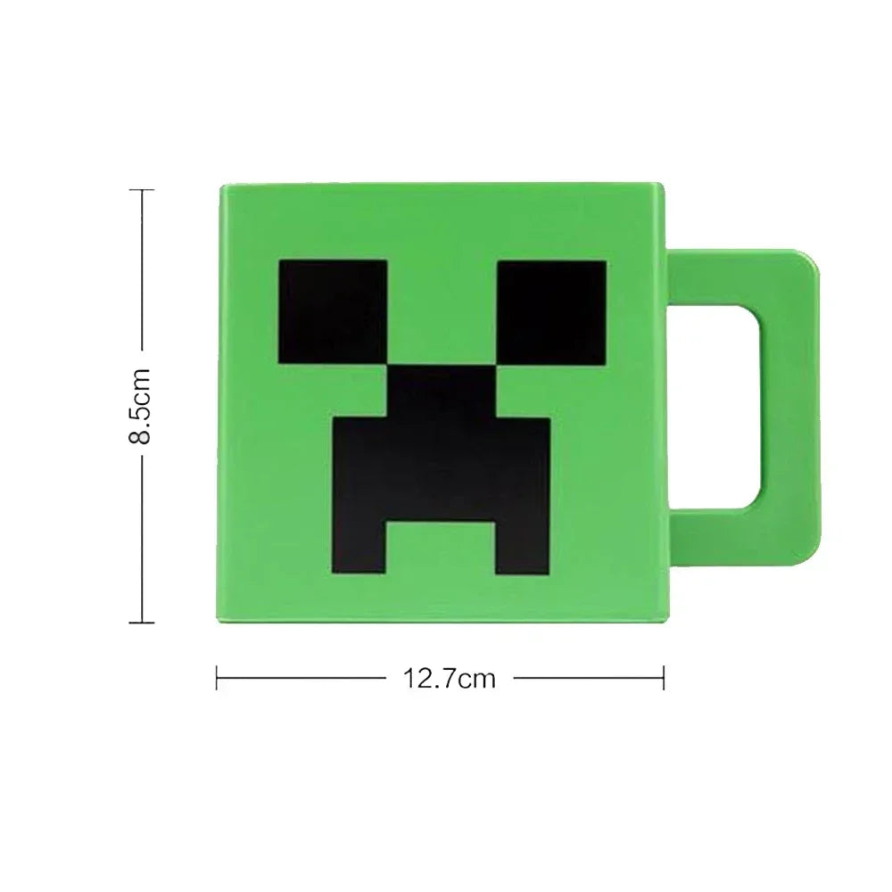 Creeper Minecraft 3D Model Coffee Mug Set - 230ml Capacity - Dyno Pixels