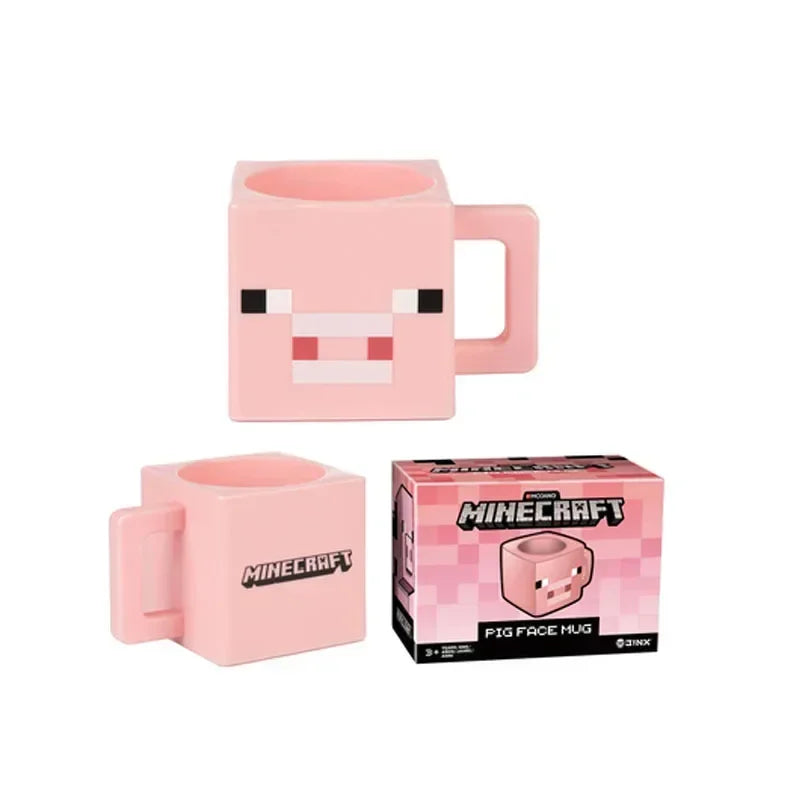 Pig Minecraft 3D Model Coffee Mug Set - 230ml Capacity - Dyno Pixels