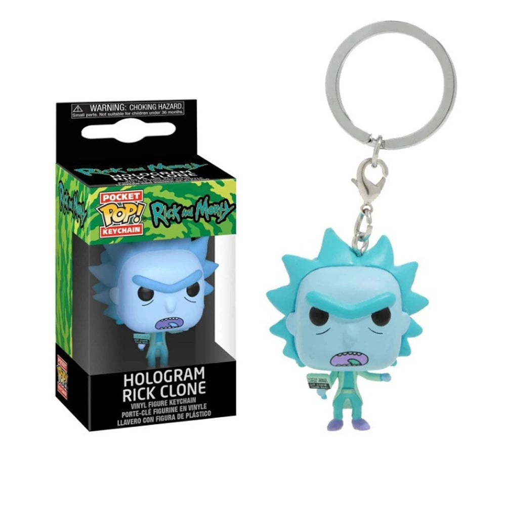 PoP Hologram Rick Clone Space Suit Rick Pocket Keychain