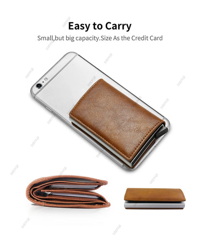 Sleek Anti-Theft RFID Metal Card Wallet - Dyno Pixels