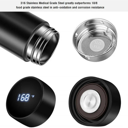 Smart Digital Temperature Display Thermos Bottle - Dyno Pixels