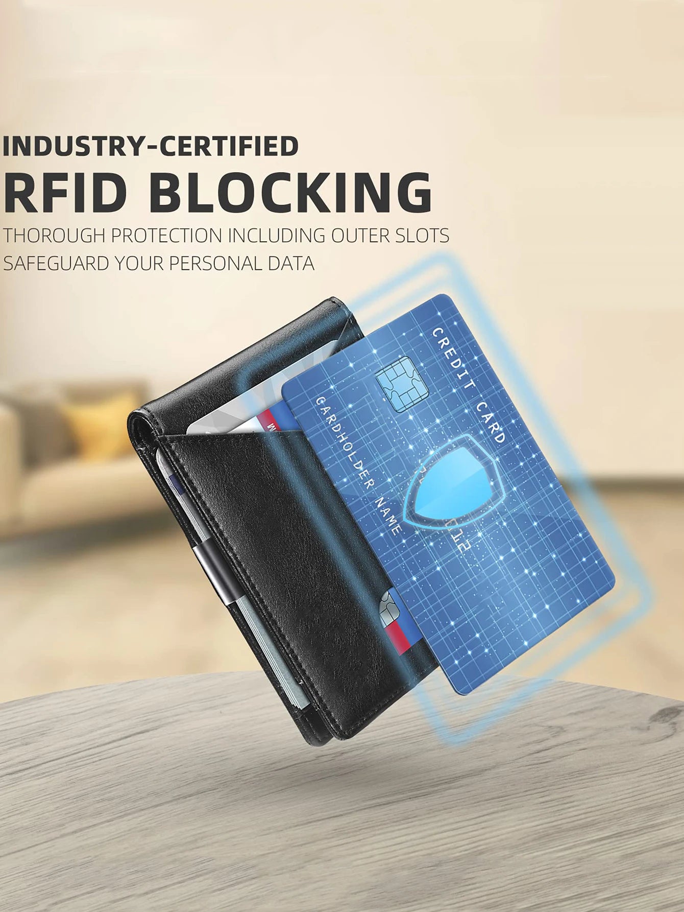 Slim & Secure RFID-Blocking Wallet - Dyno Pixels