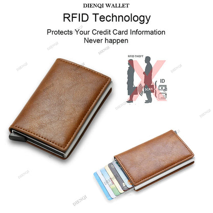 Sleek Anti-Theft RFID Metal Card Wallet - Dyno Pixels