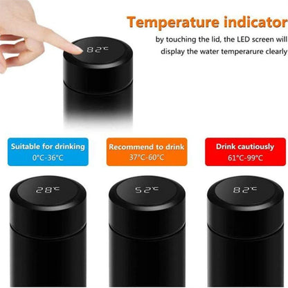 Smart Digital Temperature Display Thermos Bottle - Dyno Pixels