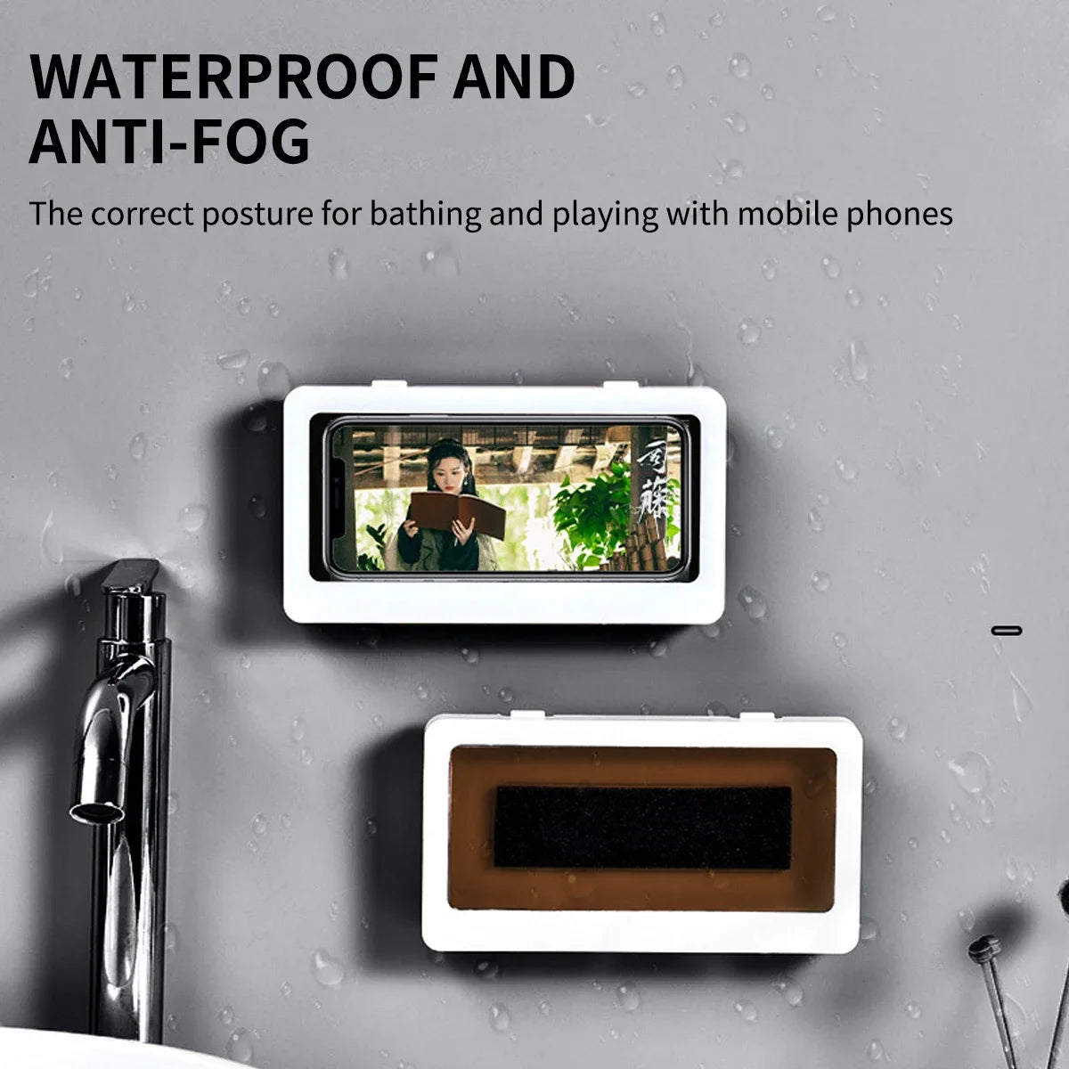 Universal Waterproof Rotation Wall Phone Holder