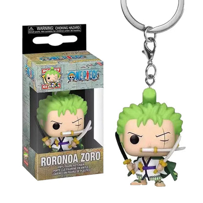 مجموعة سلسلة مفاتيح بشخصيات RORONOA ZORO - طراز Funko Pop