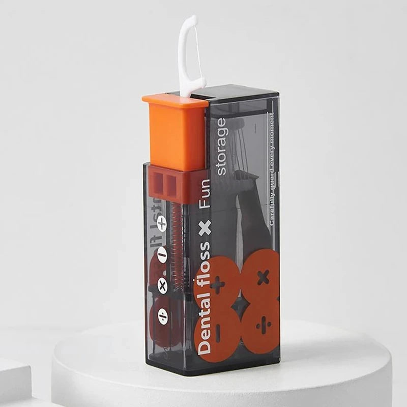 Portable Automatic Floss Dispenser with Refillable Case - Dyno Pixels