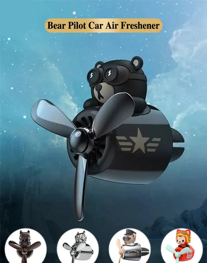 Pilot Bear Car Air Freshener - Dyno Pixels