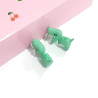 Pink Rhino Adorable Animal Stud Earrings - Whimsical & Fun Designs for Women - Dyno Pixels