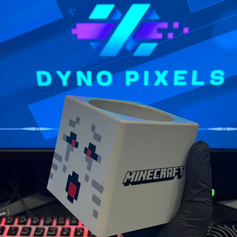 Ghast Minecraft 3D Model Coffee Mug Set - 230ml Capacity - Dyno Pixels