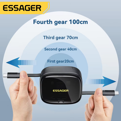 Essager Travel Multi Functional Cords With Holder Storage Box - Dyno Pixels