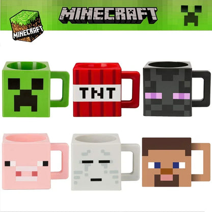 Pig Minecraft 3D Model Coffee Mug Set - 230ml Capacity - Dyno Pixels