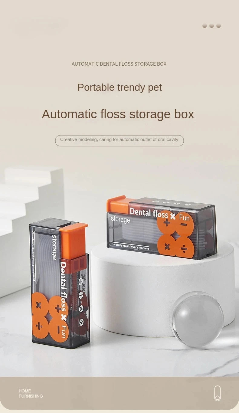 Portable Automatic Floss Dispenser with Refillable Case - Dyno Pixels