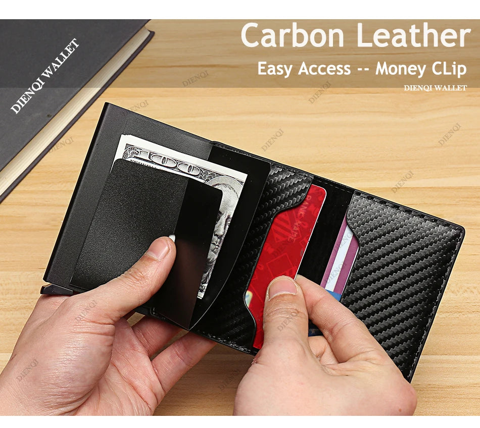 Sleek Anti-Theft RFID Metal Card Wallet - Dyno Pixels