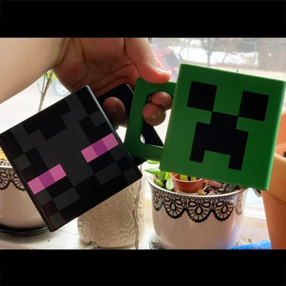 Creeper Minecraft 3D Model Coffee Mug Set - 230ml Capacity - Dyno Pixels