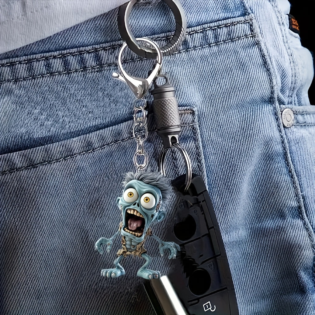 Zombie Acrylic Keychain