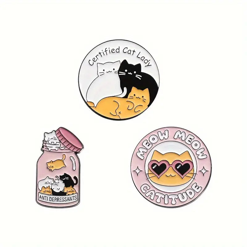 Cute Cat Brooch Pins